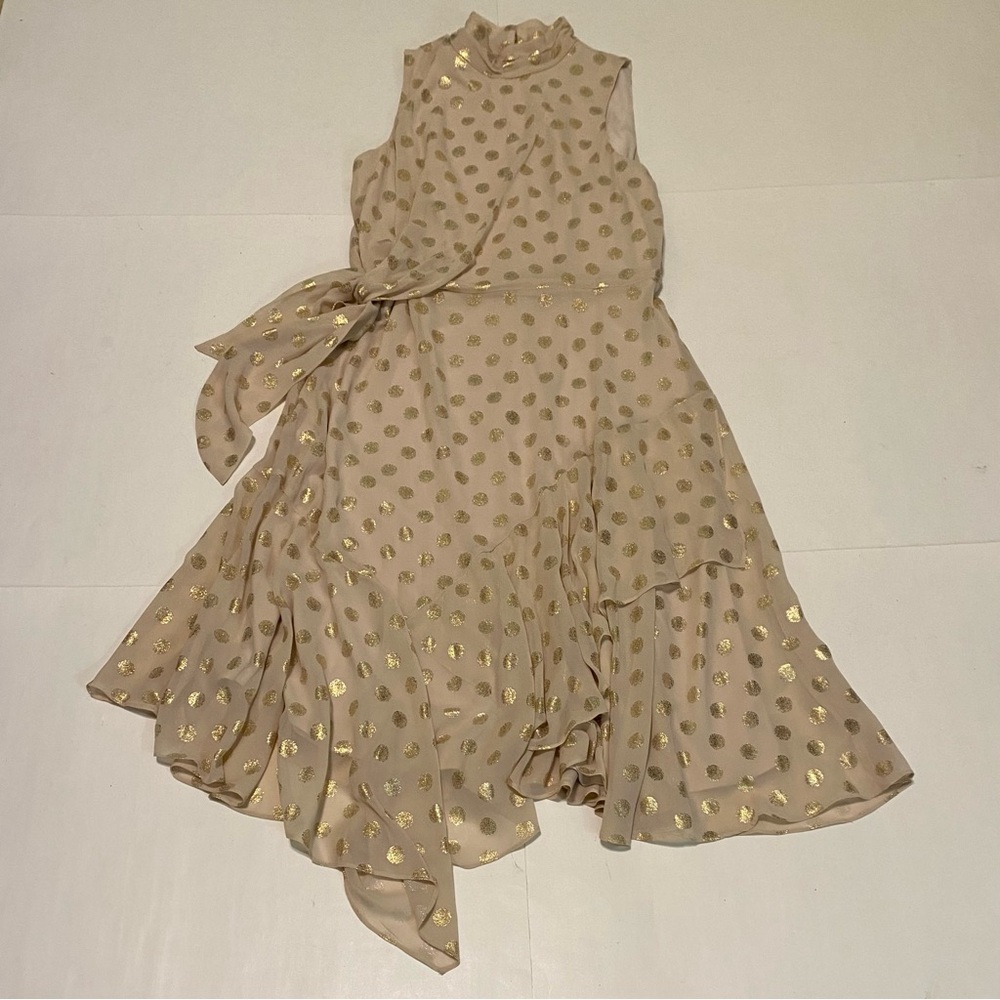 NWT! Danny & Nicole tan & gold dress size 8